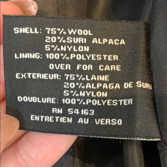 Cole Hann wool blend double breast coat - Picture 5 of 9